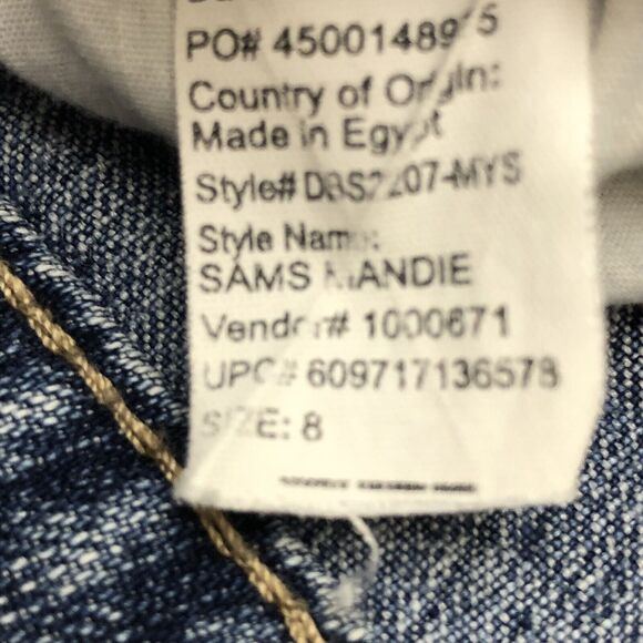 BANDOLINOBLU Mandie Jeans Womens 8 Straight Leg W30-L29 Embroidered Stretch - Picture 9 of 12